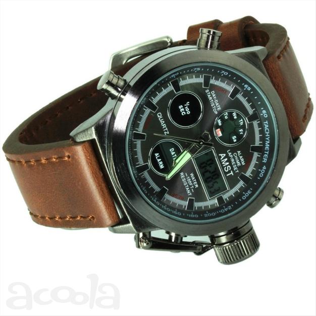 Командирские водонепроницаемые часы AMST 3003